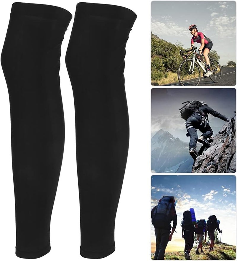 plplaaoo Leg Sleeves, UV Sun Protection Leg Sleeves,Summer Outdoor Cycling Sunscreen Leg Sleeves,High Elastic Sweat Abso - Image 4